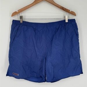 Columbia Shorts Men’s Size Large Blue Swim Trunks Mesh Lined Drawstring A7